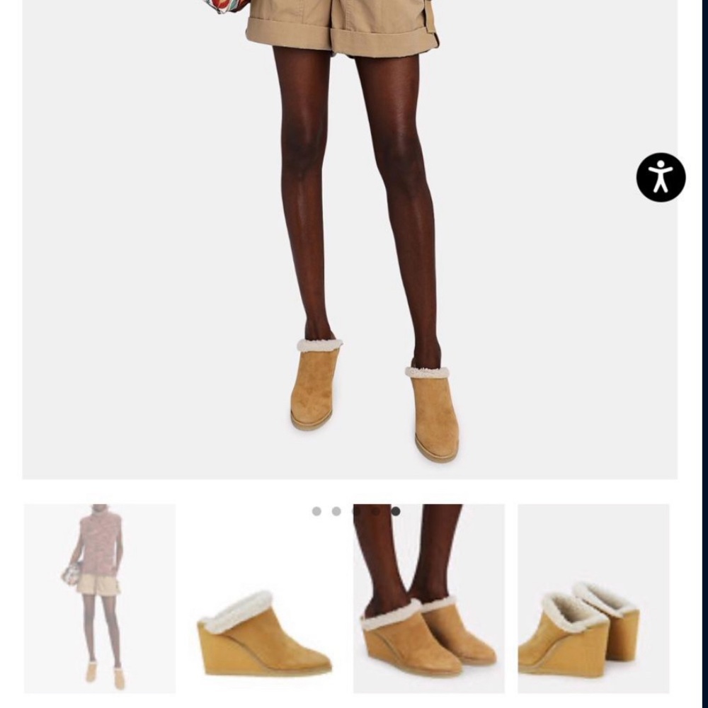 Isabel Marant Takita Shearling-Lined Wedge